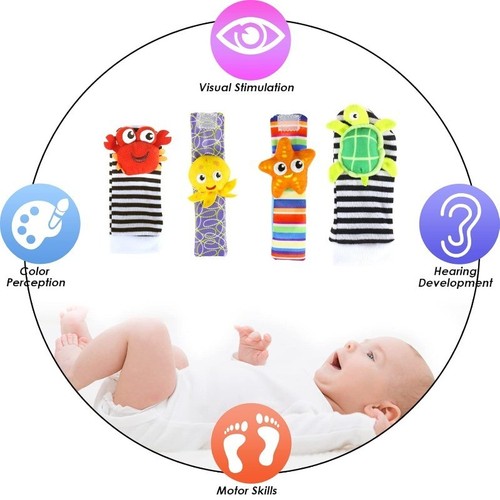 Baby rattle socks and - and, wrist