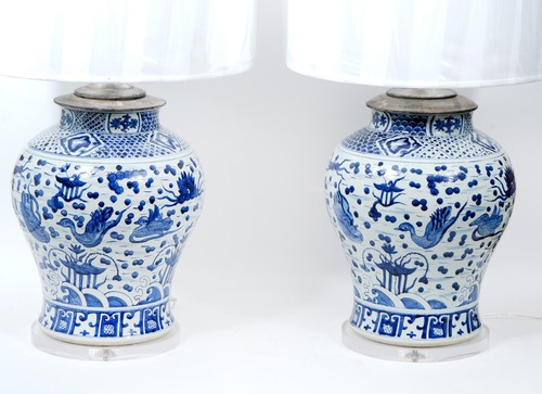 Pair large antique chinese - pair, of