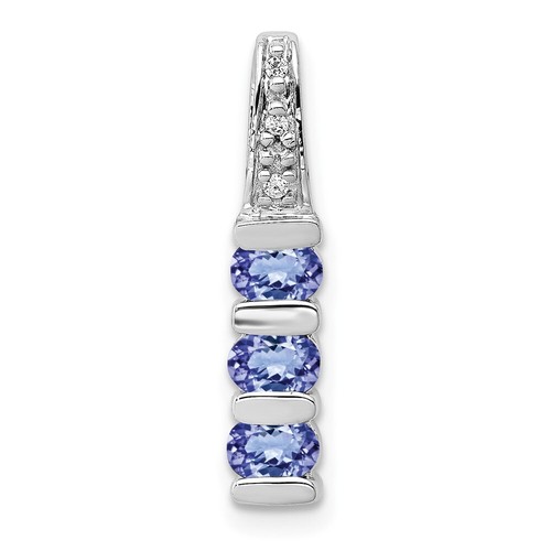 14k white gold - .60, tanzanite