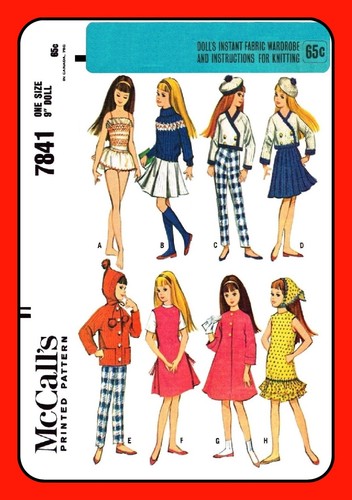 Doll clothes wardrobe - 9",