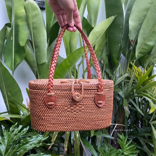 Handmade bali rattan bag - bag, woven