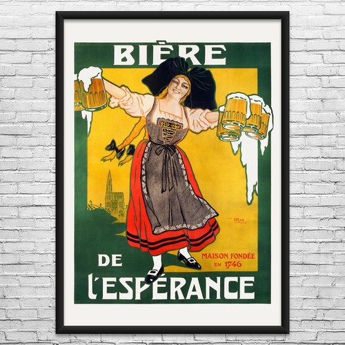 Esperance beer vintage ad - l'esperance,