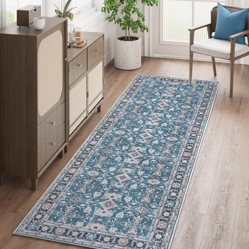2x7 vintage floral runner rug - vintage,