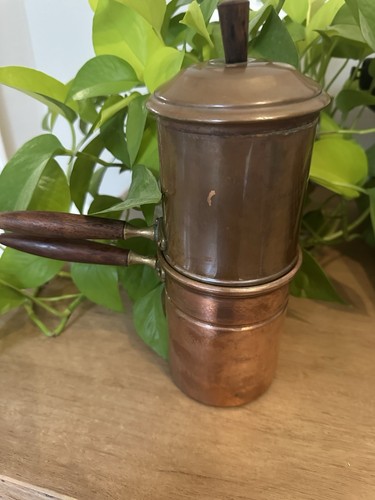 Vintage mcm copper coffee - copper,