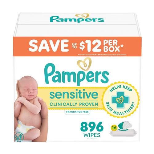 Pampers sensitive baby wipes - pampers,