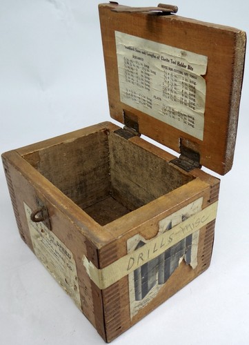 Antique wood tool box - box, dovetail