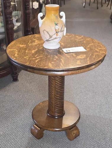 Antique round quarter sawn oak - round,
