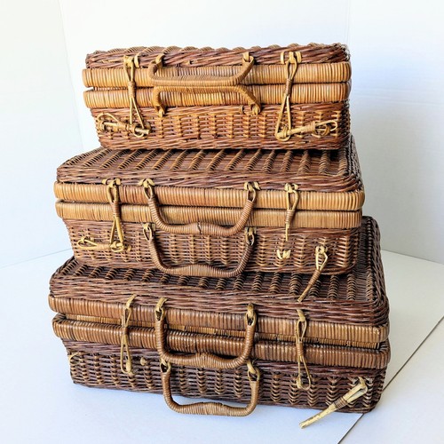 Vintage nesting wicker - nesting,