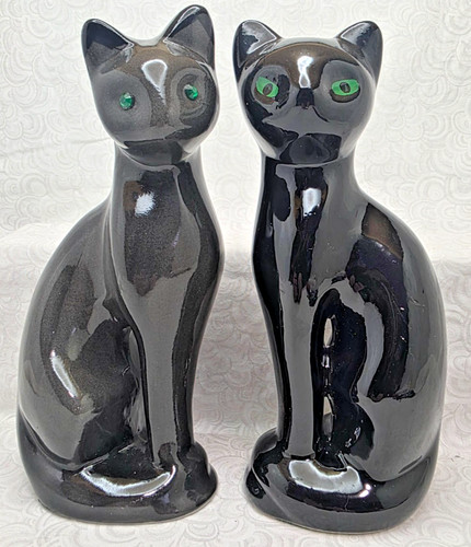 Vintage ceramic cat figurine - ceramic,
