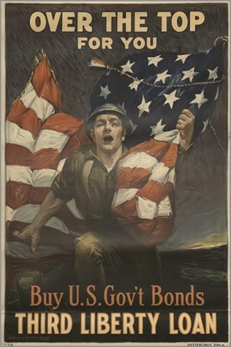 Wwi war bond - vintage, poster