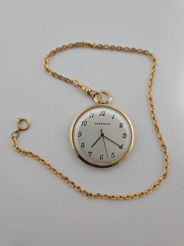 Caravelle pocket watch with - pocket,