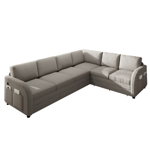 115 shaped sofa couch - 115.2", l-shaped