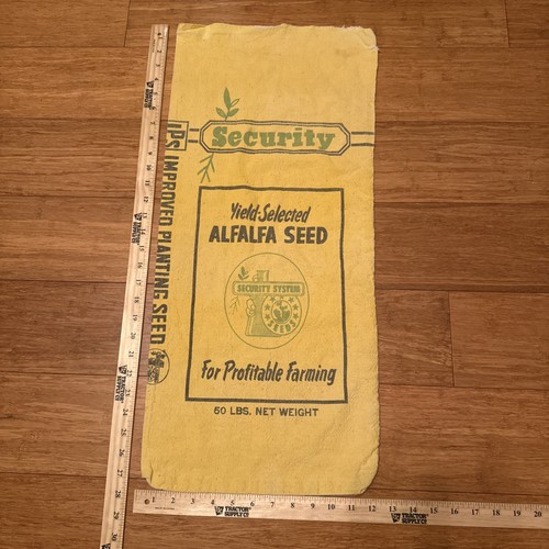 Vintage alfalfa seed - vintage, cloth