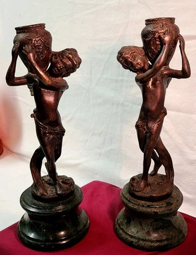 French bronze cherubs edward - french,