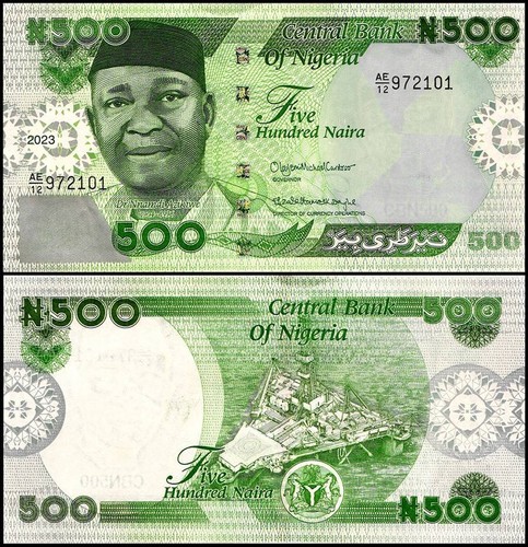 Nigeria 500 naira 2023 unc - 500,