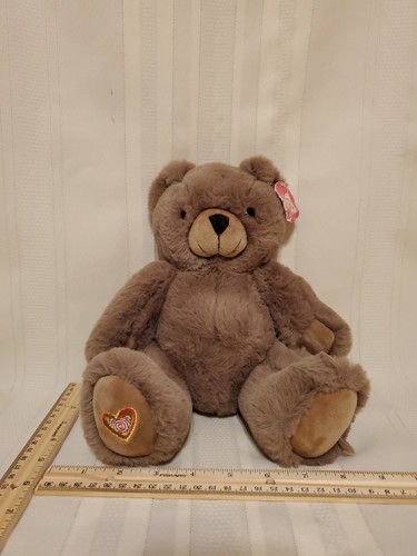 Baby heartbeat bear brown - my,