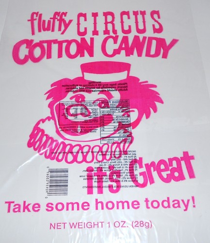 500 cotton candy bags circus - 500, bags-circus