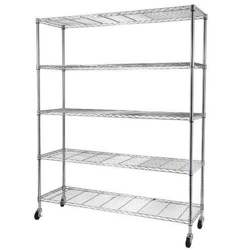 Tier wire shelving - 5, 71"h