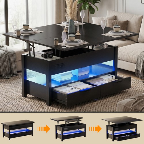 Led black lift top coffee - lift,