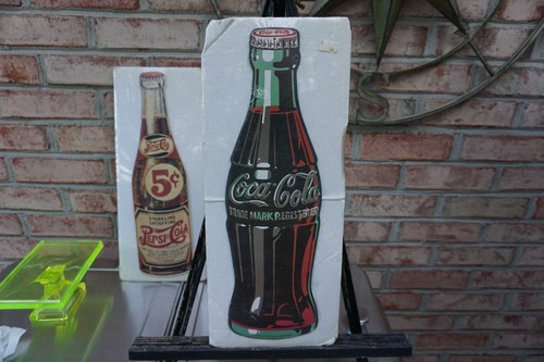 Vintage heavy cardboard coca - heavy,