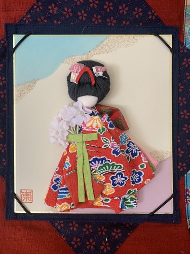 Hand made origami textile - hand,