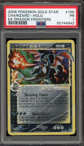 Pokemon charizard gold - gold, star