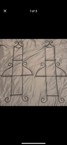 Vtg pair black - pair, wrought