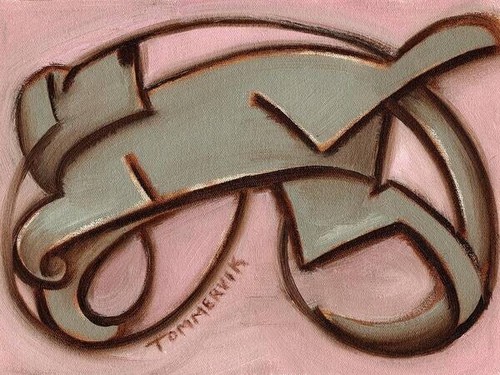 Great dane painting - painting, abstract