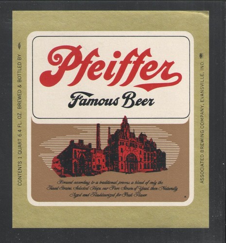 Pfeiffer famous beer quart - pfeiffer, 1