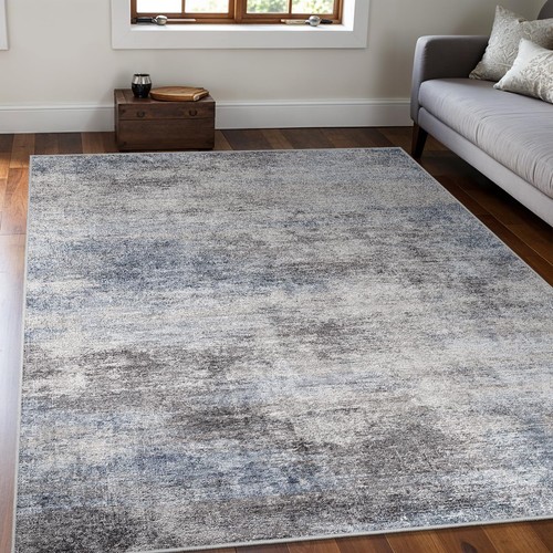 Washable abstract area rug - abstract,