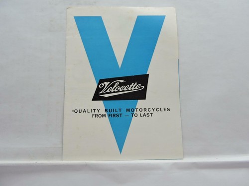 Velocette motorcycle brochure - velocette,