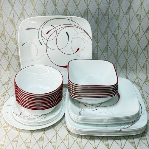 Corelle splendor red grey - corelle,