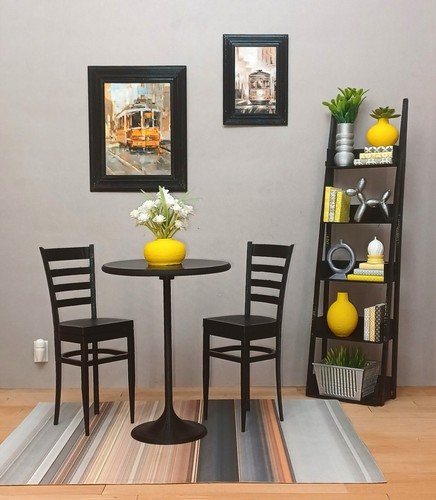 Black table chairs dining - 🥗black,