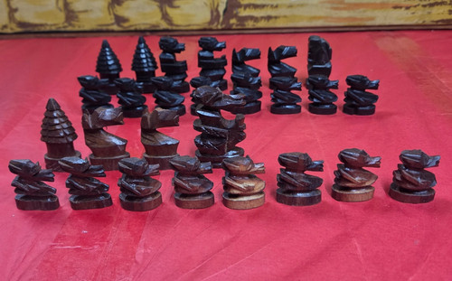 Vintage hand carved - pc,