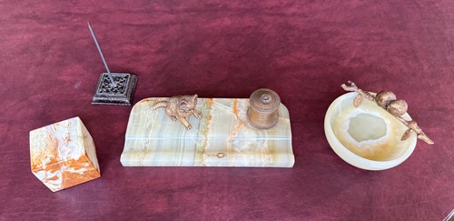 Onyx desk item set - 4-item,