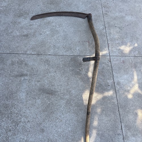 Antique scythe farm tool - antique,