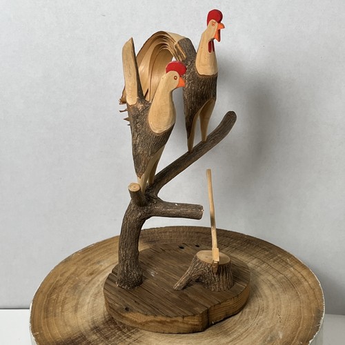 Roger wilson carved rooster - roger,