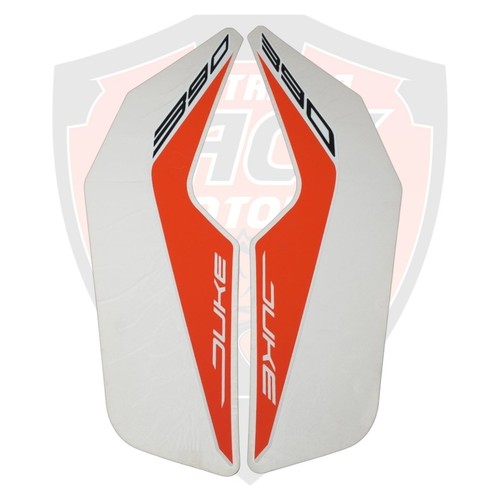 Ktm tank decal white - ktm, rh+lh