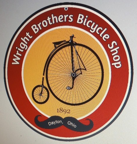 Penny farthing bicycle sign - sign,