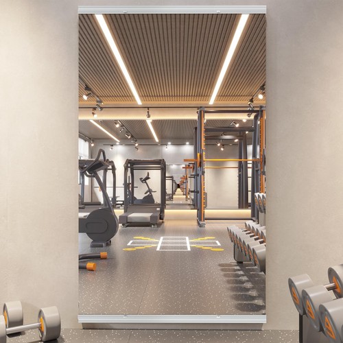 Home gym mirror 48x24 - gym, mirror,