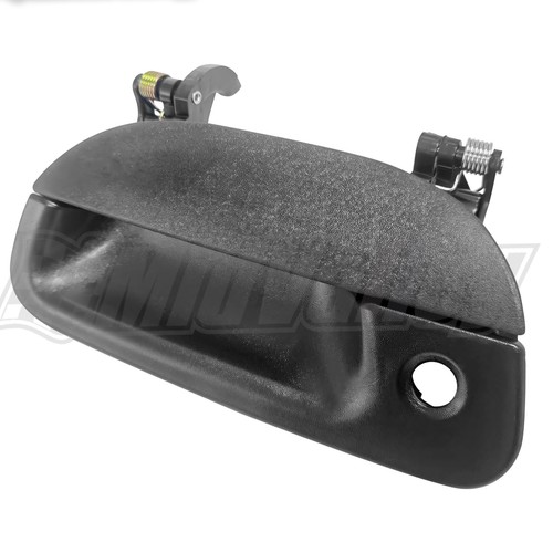 Black tailgate textured handle - tailgate,