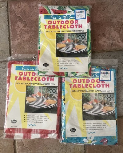 Outdoor tablecloth round - outdoor, 60”
