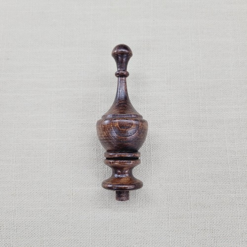 Delicate wood clock - clock, finial