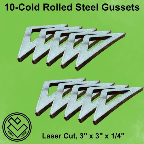 Roll cage gusset - cage, 3”x3"x