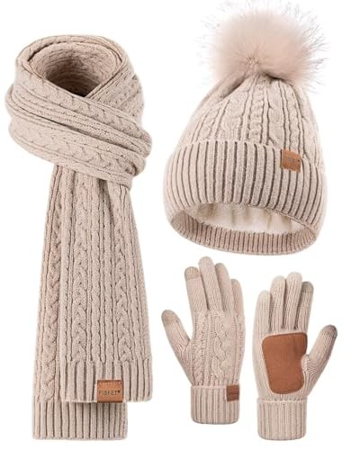 Winter beanie hat - hat, scarf