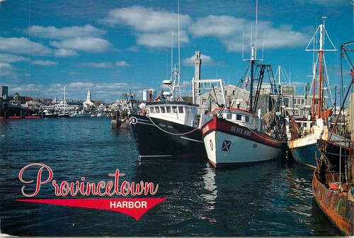 Postcard provincetown harbor - provincetown,