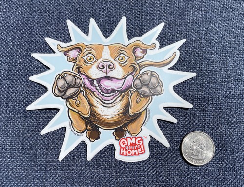 Funny happy red nose - funny, pitbull