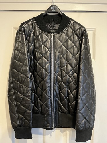Men roots black leather - black,