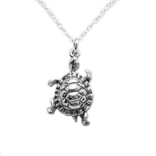 Sterling silver small turtle - small,