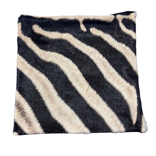 Real zebra skin pillow cover - zebra,